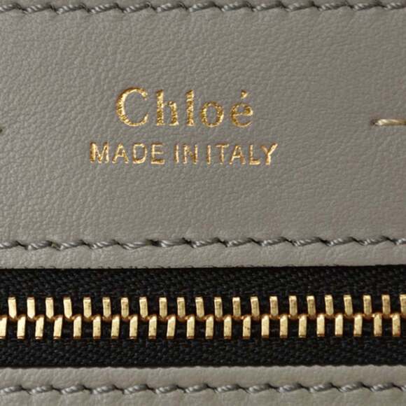 Chloé Chloe Dahlia Medium Shoulder Bag/Handbag in Grey Leather - Picture 12 of 12